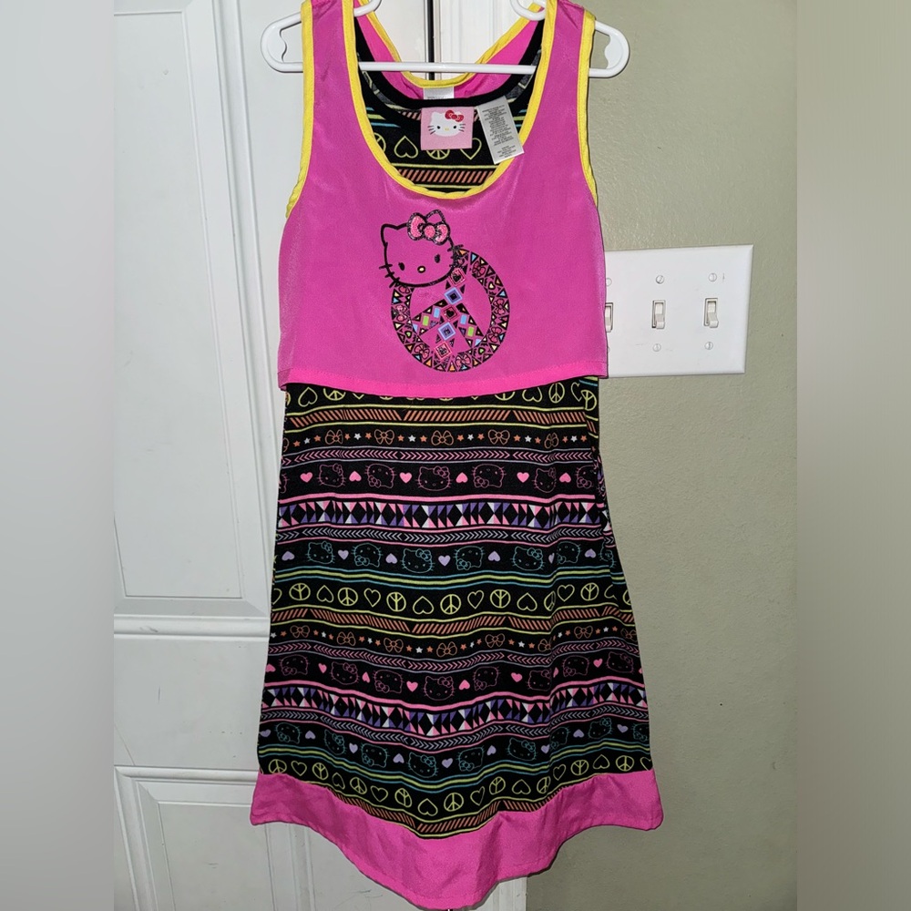Hello Kitty Two Piece Maxi Dress Girls S6/6X NWOT